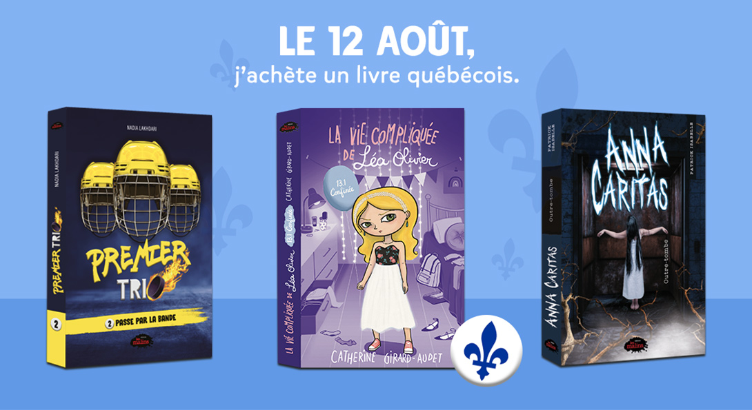 Le 12 août, j'achète un livre québécois!